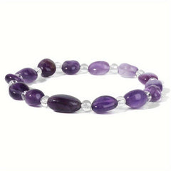 Natural Amethyst Hand Bracelet Energy Stone Bracelet Women's Bracelet