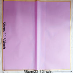10 Sheets Waterproof Rose Gilt Jelly Film Flower Wrapping Paper