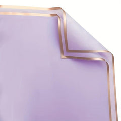 10 Sheets Waterproof Rose Gilt Jelly Film Flower Wrapping Paper