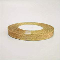 25 Long Golden & Silvery Onion Ribbons with Silk Ribbon for Gift Packaging