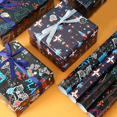 Game Console Cartoon Wrapping Paper Birthday Party Gift Tissue Supplies