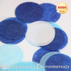 Colorful Tissue Paper Confetti 60g Round Confetti Royal Sky