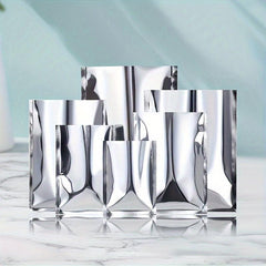 100pcs Double Sided Aluminum Foil Silver Bag for Mask Cosmetics