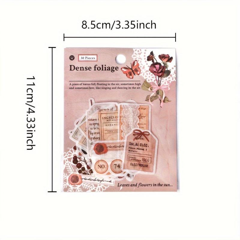 30 Plants and Paper Stickers Pack DIY Scrapbook Photo Album Stickers