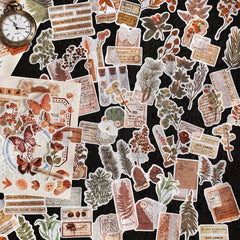 30 Plants and Paper Stickers Pack DIY Scrapbook Photo Album Stickers