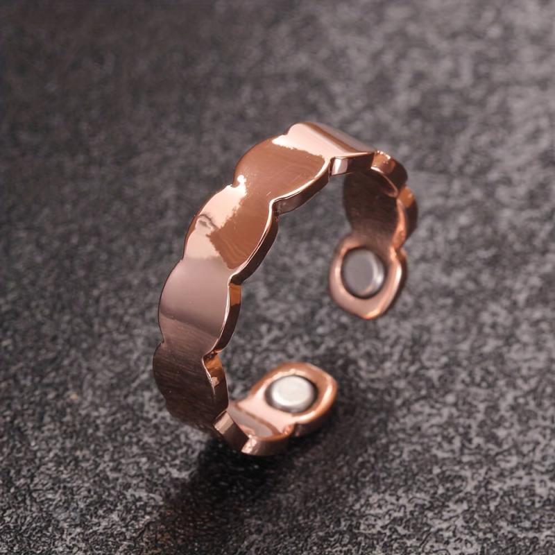 1pc Lymphatic Drainage Copper Rings Magnetic Lymph Detox Ring Jewelry Gift