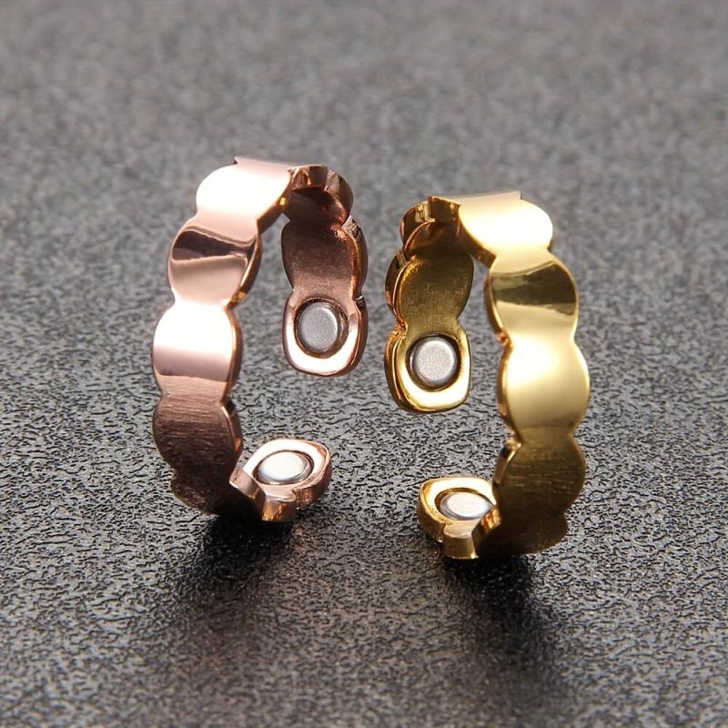 1pc Lymphatic Drainage Copper Rings Magnetic Lymph Detox Ring Jewelry Gift