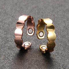 1pc Lymphatic Drainage Copper Rings Magnetic Lymph Detox Ring Jewelry Gift