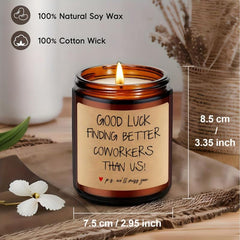 Scented Candles Aromatherapy Glass Jar Coworker Leaving For Women Farewell
