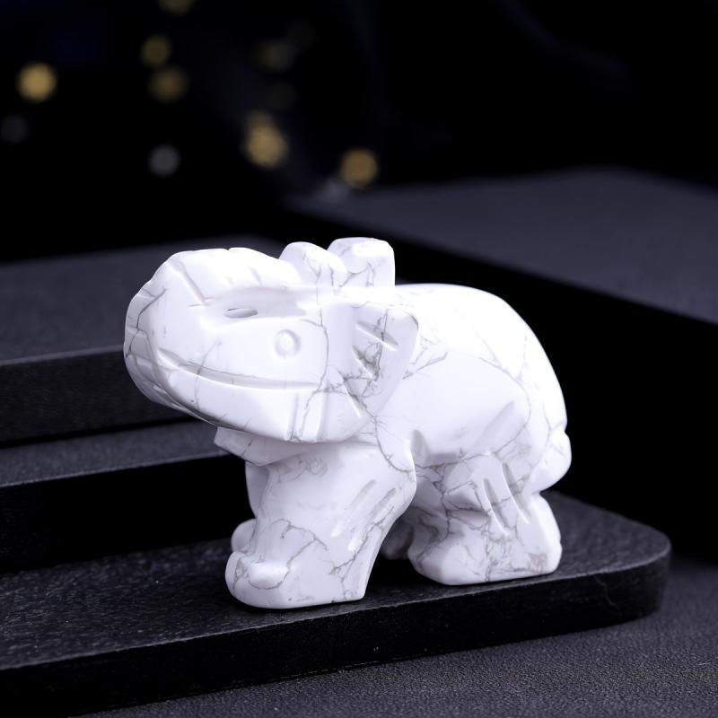 Golden Tiger's Eye Elephant Guardian Statue 2 Inch