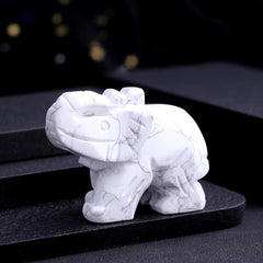Golden Tiger's Eye Elephant Guardian Statue 2 Inch