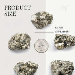 2pcs Natural Pyrite Clusters High Energy Reiki Crystals