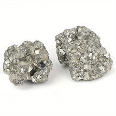 2pcs Natural Pyrite Clusters High Energy Reiki Crystals
