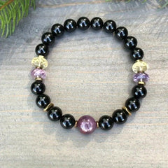 Empath Protection Bracelet Citrine Amethyst Holiday Gift