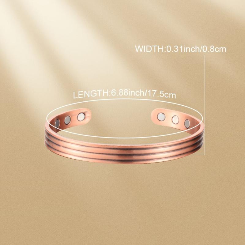 Copper Magnetic Bracelet for Women Men Ultra Strength Magnets Copper Gift