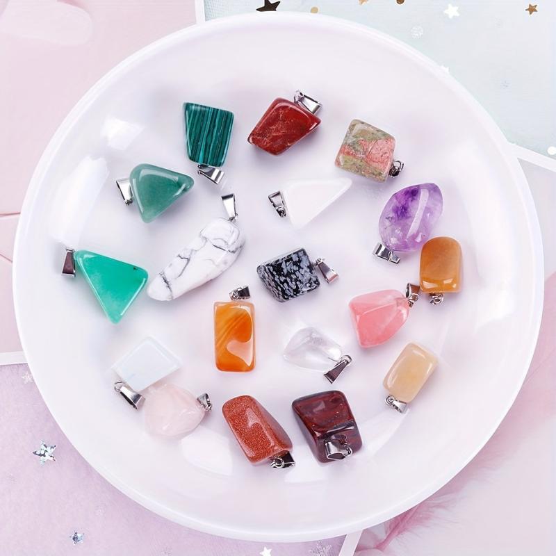 10-15pcs Natural Irregular Healing Stones for DIY Necklace Jewelry