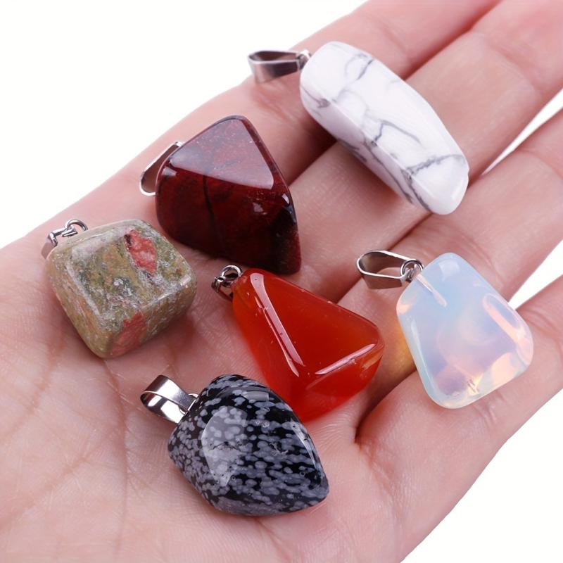 10-15pcs Natural Irregular Healing Stones for DIY Necklace Jewelry
