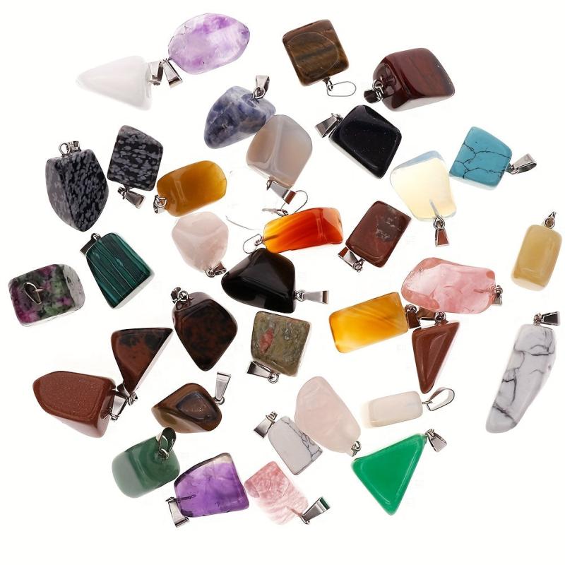 10-15pcs Natural Irregular Healing Stones for DIY Necklace Jewelry