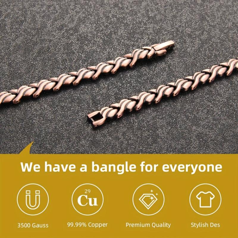 Magnetic Copper Anklets for Women Copper Ankle Bracelet with Magnets