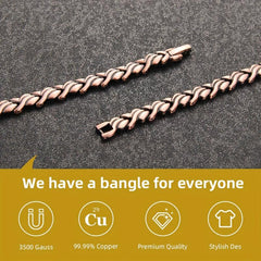 Magnetic Copper Anklets for Women Copper Ankle Bracelet with Magnets