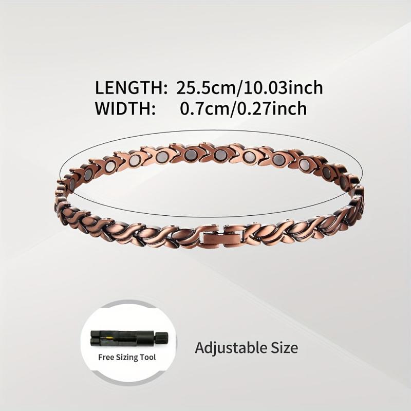 Magnetic Copper Anklets for Women Copper Ankle Bracelet with Magnets