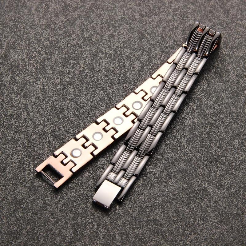 Copper Men's Magnetic Bracelet 99.99 Solid Pure Copper Jewelry Gift