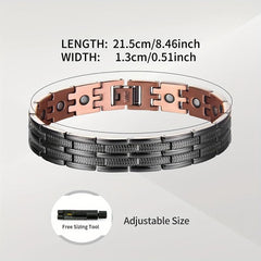 Copper Men's Magnetic Bracelet 99.99 Solid Pure Copper Jewelry Gift