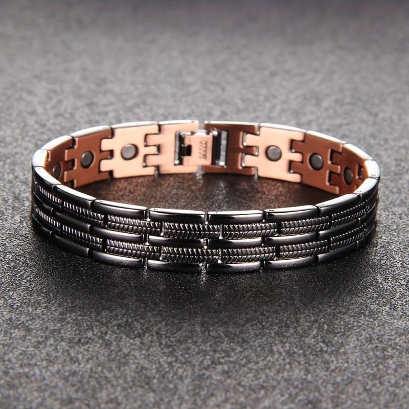 Copper Men's Magnetic Bracelet 99.99 Solid Pure Copper Jewelry Gift