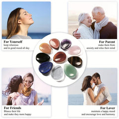 Teardrop Chakra Worry Stone for Anxiety Relief