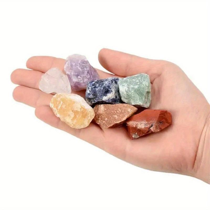 7Pcs Set Seven Chakra Gravel Stone Set