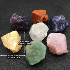 7Pcs Set Seven Chakra Gravel Stone Set