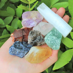 7Pcs Set Seven Chakra Gravel Stone Set