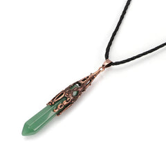 Natural Crystal Stone Necklace Enhance Psychic Abilities & Boost Energy