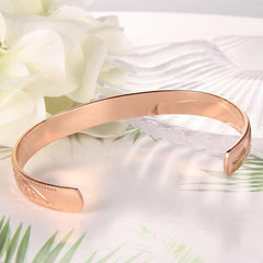 Copper Magnetic Bracelet For Women Vintage Flower Copper Bracelet