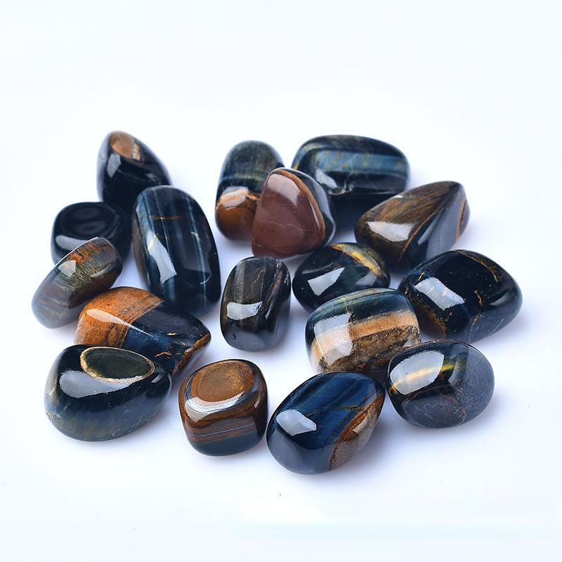 5pcs Tiger's Eye Tumbled Stone Natural Crystal Balancing Reiki Stone