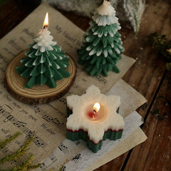 Snowflake Aromatherapy Candle 2.76 Inches - Christmas Gift