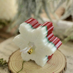 Snowflake Aromatherapy Candle 2.76 Inches - Christmas Gift