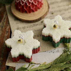 Snowflake Aromatherapy Candle 2.76 Inches - Christmas Gift