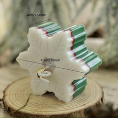 Snowflake Aromatherapy Candle 2.76 Inches - Christmas Gift