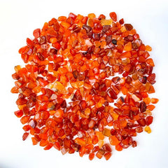 Red Agate Crystal Chips Polished Stones for Jewelry Making Garden Decor