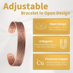Copper Magnetic Bracelet Life Of Tree Copper Bracelet With 6 Magnets