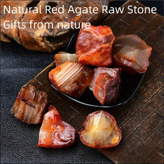 Natural Red Agate Raw Stone Crystal Diffuser Stone Demagnetization Stone