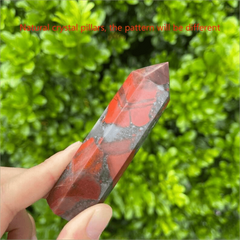 African Bloodstone Tower Chicken Blood Stone Point Crystal Healing Crystal