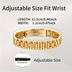 Men's Magnetic Titanium Steel Bracelet Single Row Strong Magnet Bracelet