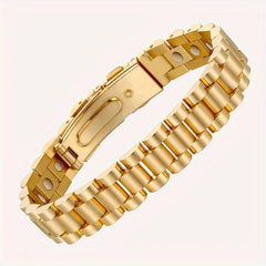 Men's Magnetic Titanium Steel Bracelet Single Row Strong Magnet Bracelet