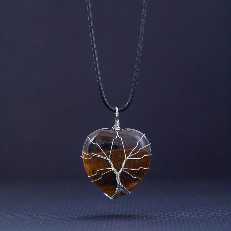 Women's Chakra Healing Crystal Necklace Set
