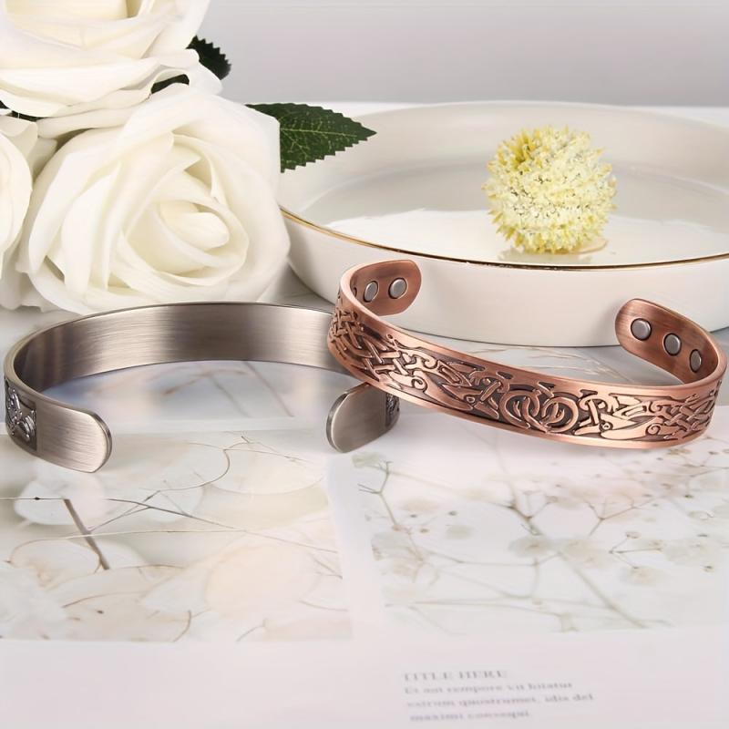 Magnetic Copper Bracelet Men Women Pure Copper Jewelry Gift Bangles