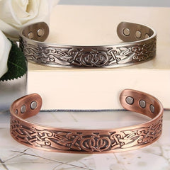 Magnetic Copper Bracelet Men Women Pure Copper Jewelry Gift Bangles
