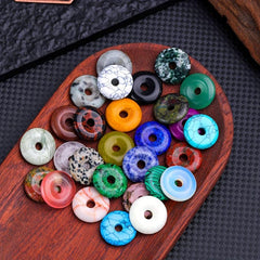 Natural Stone Bead Pendant Mixed Charm Agate Crystal Jewelry Making Necklace