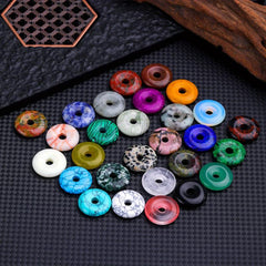 Natural Stone Bead Pendant Mixed Charm Agate Crystal Jewelry Making Necklace